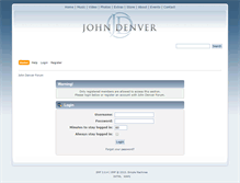 Tablet Screenshot of forum.johndenver.com